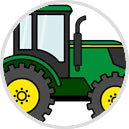 Farmer Digital Cupcake Toppers