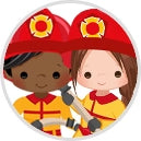 Firefighter Cupcake Toppers