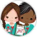 Doctor and Nurse Cupcake Toppers
