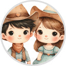 Cowboy Cupcake Toppers