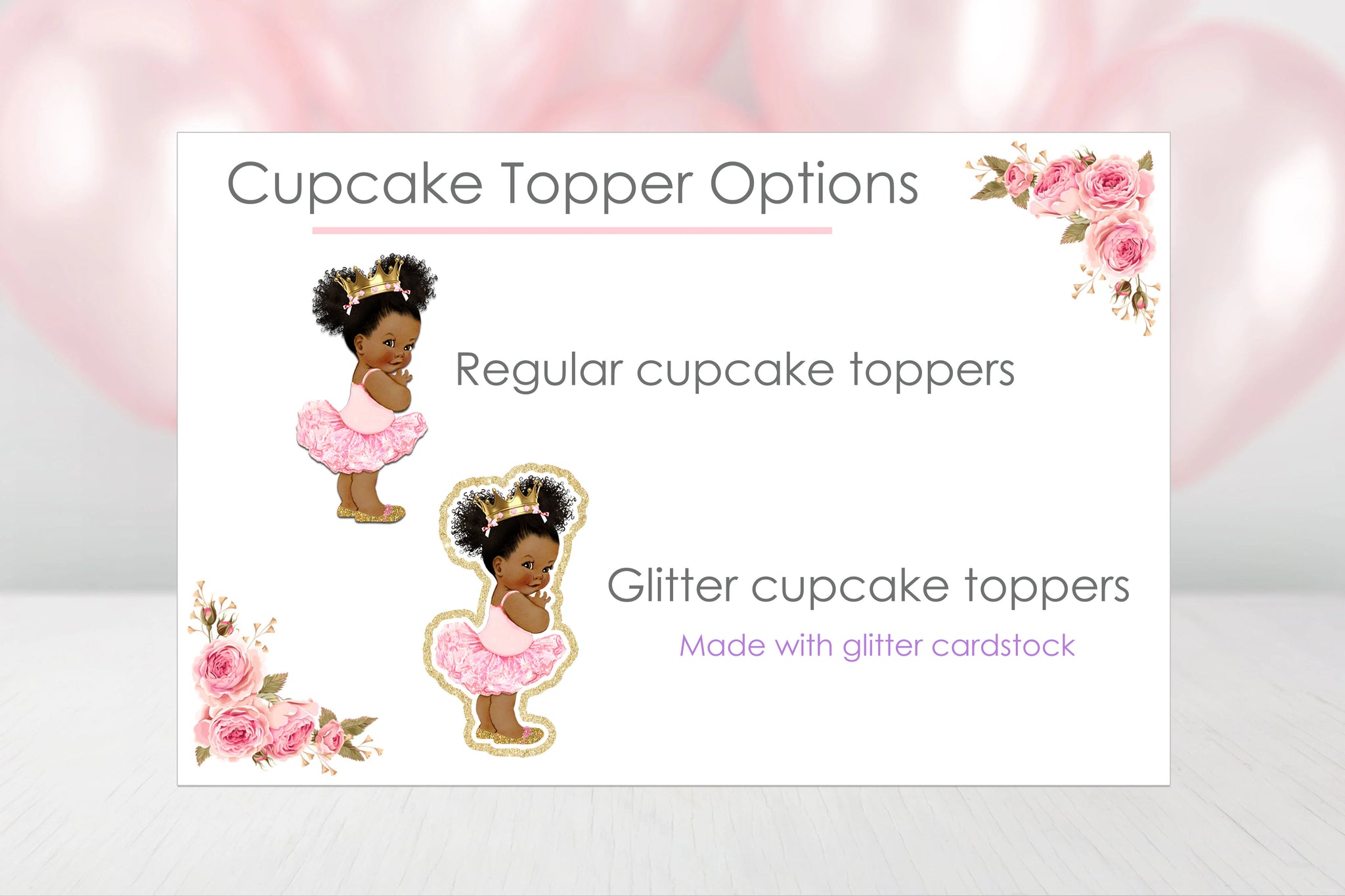 Baby Shower Centerpiece Watermelon Cupcake Toppers | Watermelon Bow | Vintage Baby Girl African American