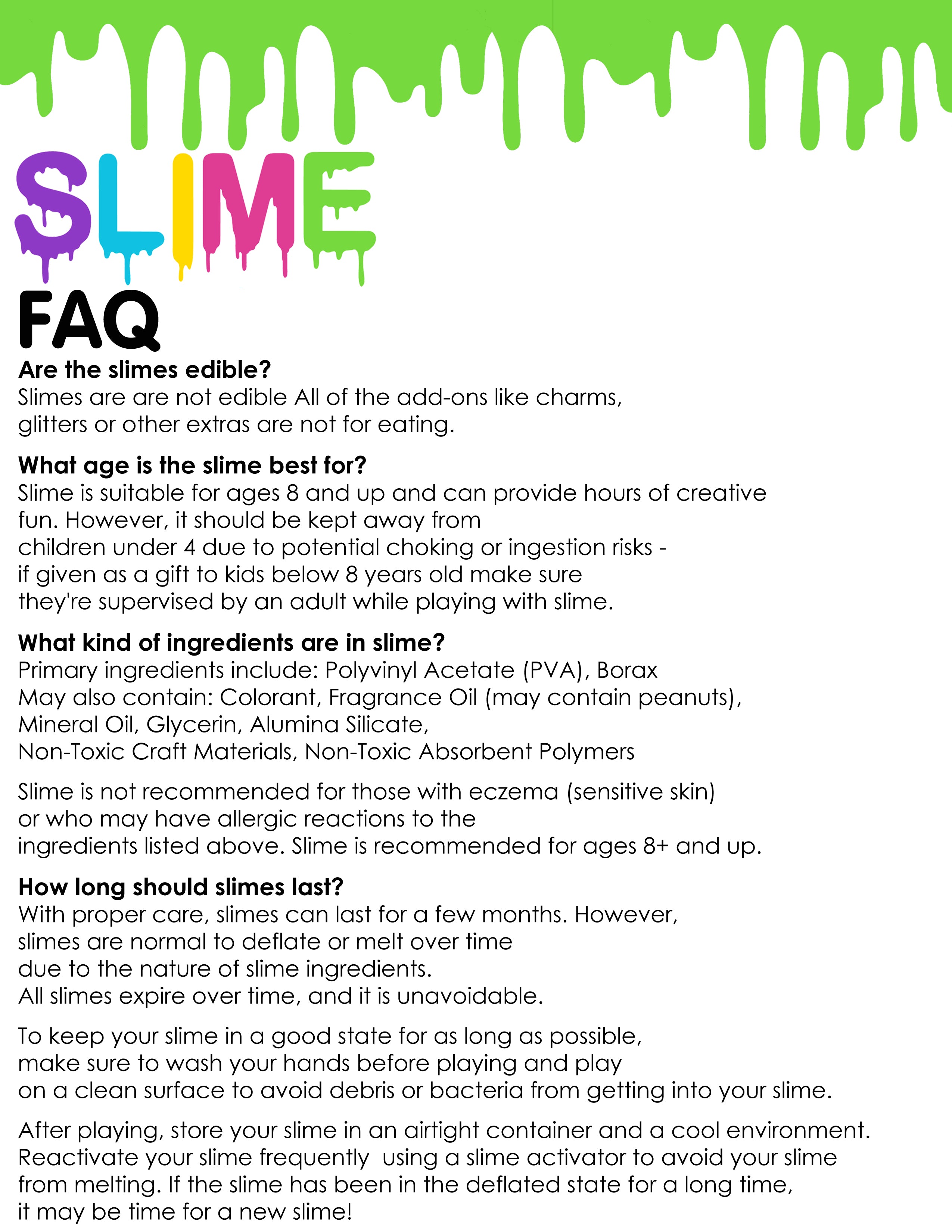 Slime FAQ