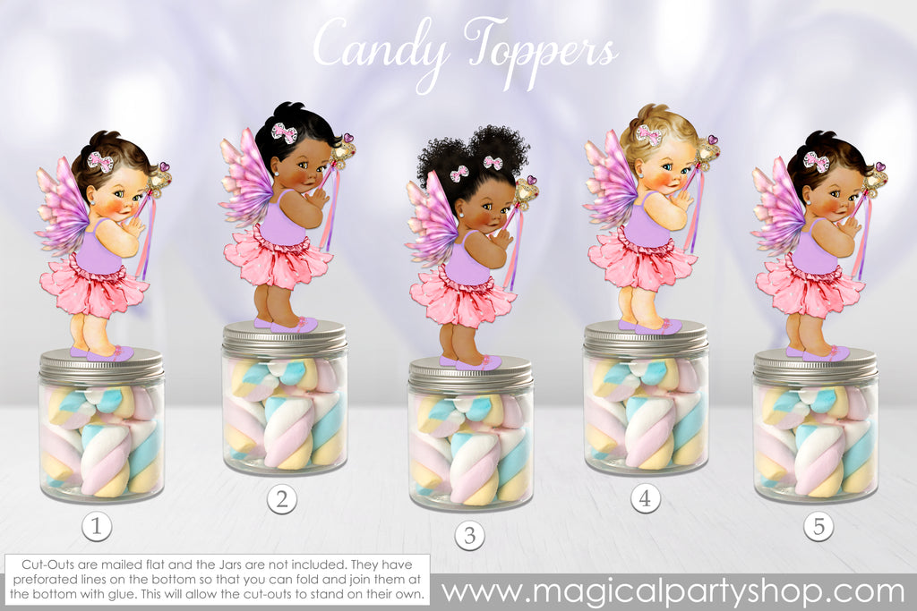Baby Shower Party Favors | Princess Fairy | Vintage Baby Girl African American