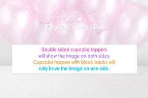 Vintage Unicorn Baby Cupcake toppers Princess Vintage baby