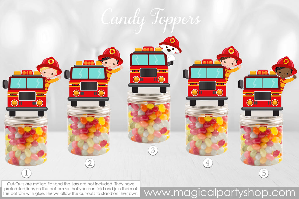 Fire Fighter Party Favor | Fireman Party | Fire Fighter Party | 1st Birthday | Party Favors