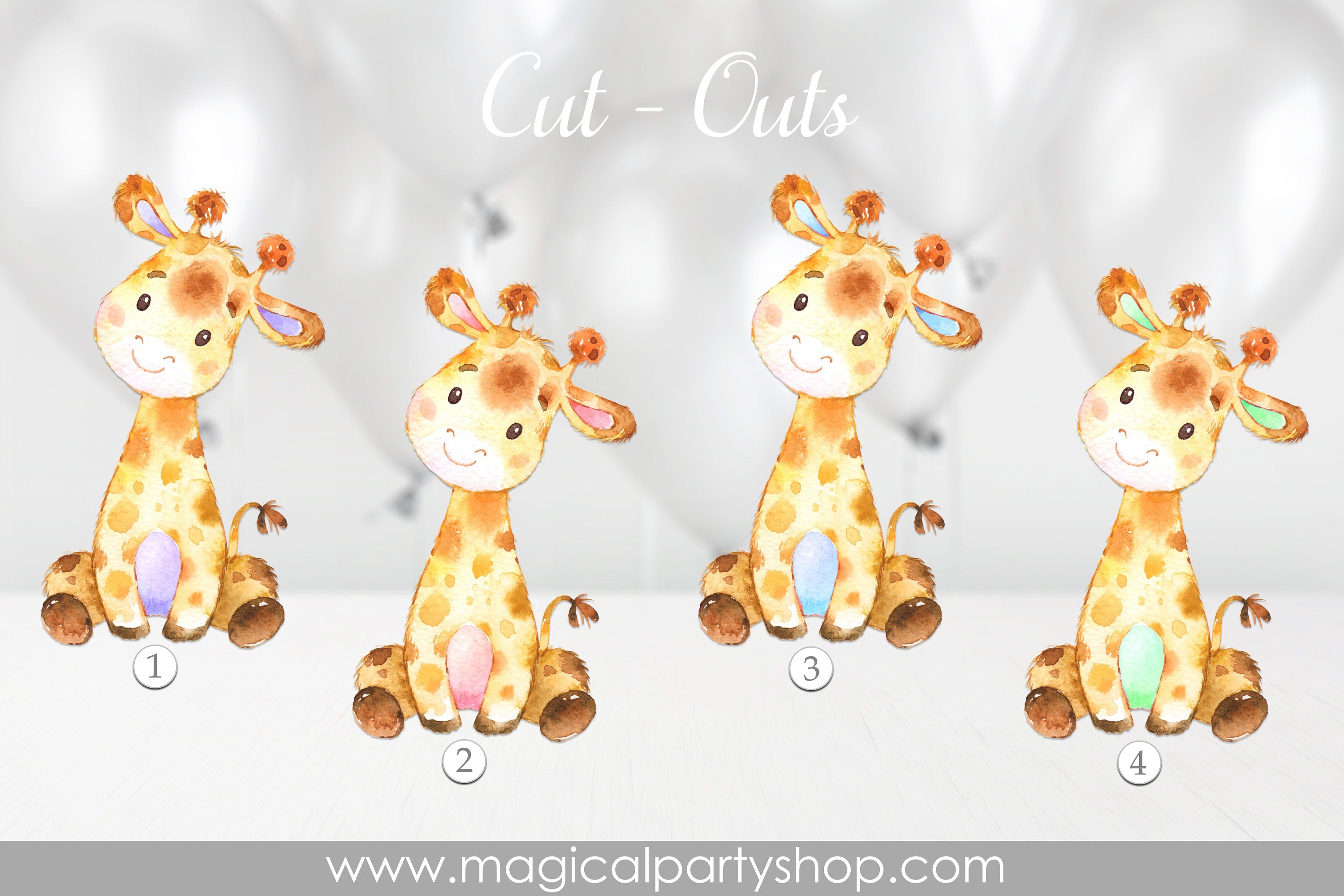 Giraffe Baby Shower Party Favors | Giraffe Centerpieces | Baby Giraffes | Gender Revel | Baby Girl and Baby Boy Giraffes | First Birthday