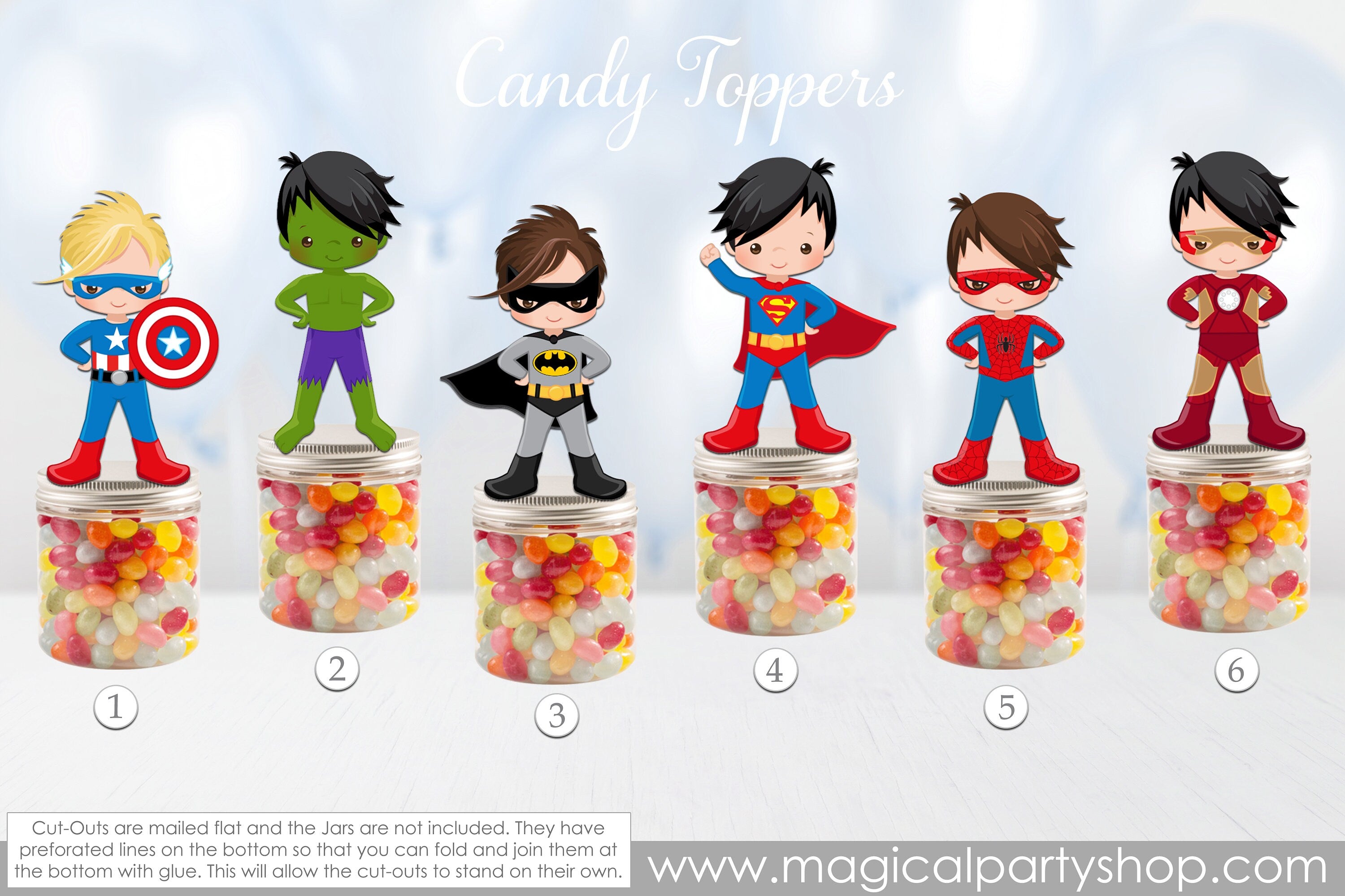 Superhero Party Favors | Superhero Party | Super Hero Party | Party Favor Containers | Superhero Party Decorations