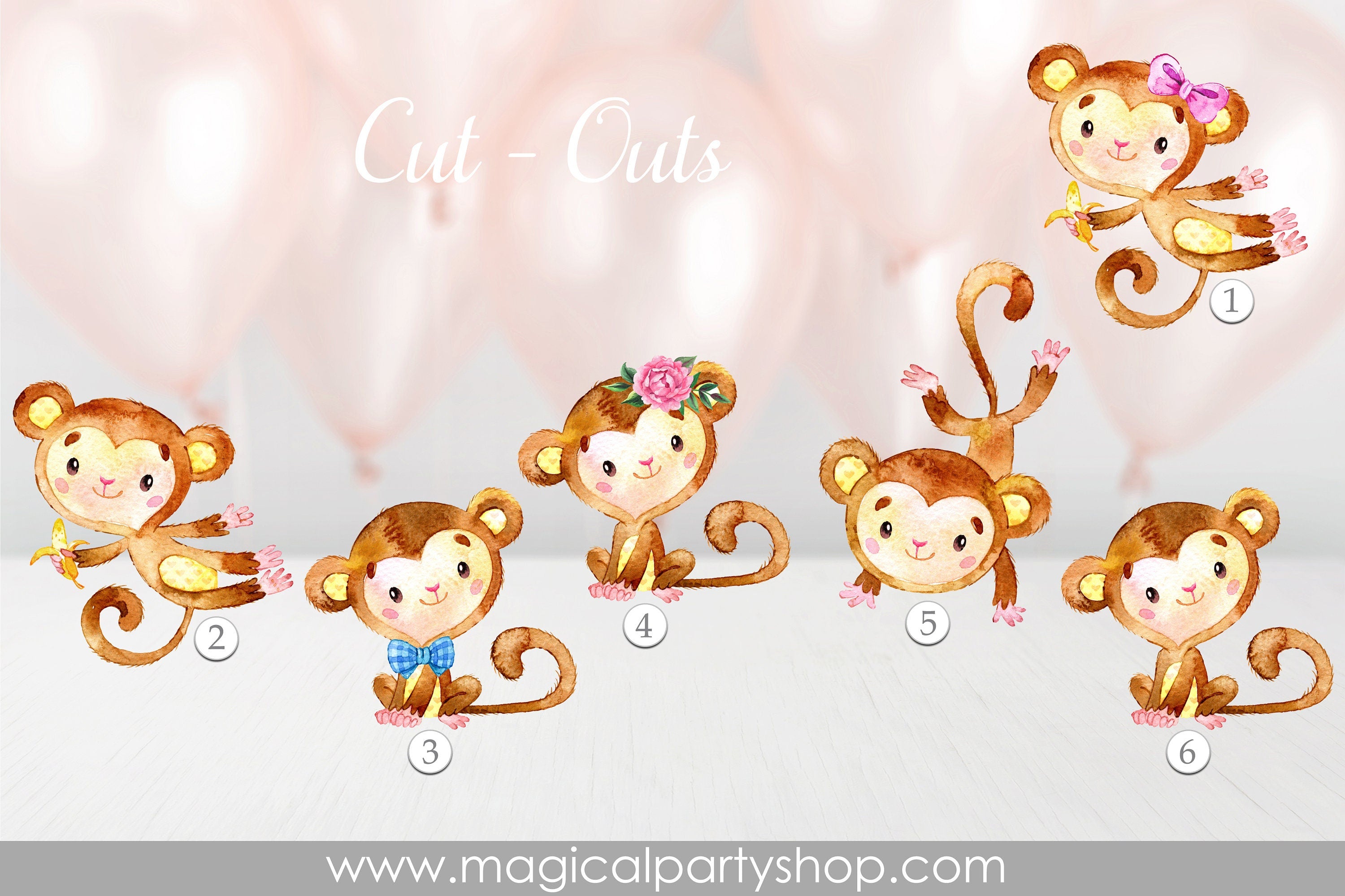 Animal Baby Shower Centerpiece | Animal Party Decor | Animal Cupcake Toppers | Wild One Party | Its a Girl Animal Baby Shower | 1st Birthday