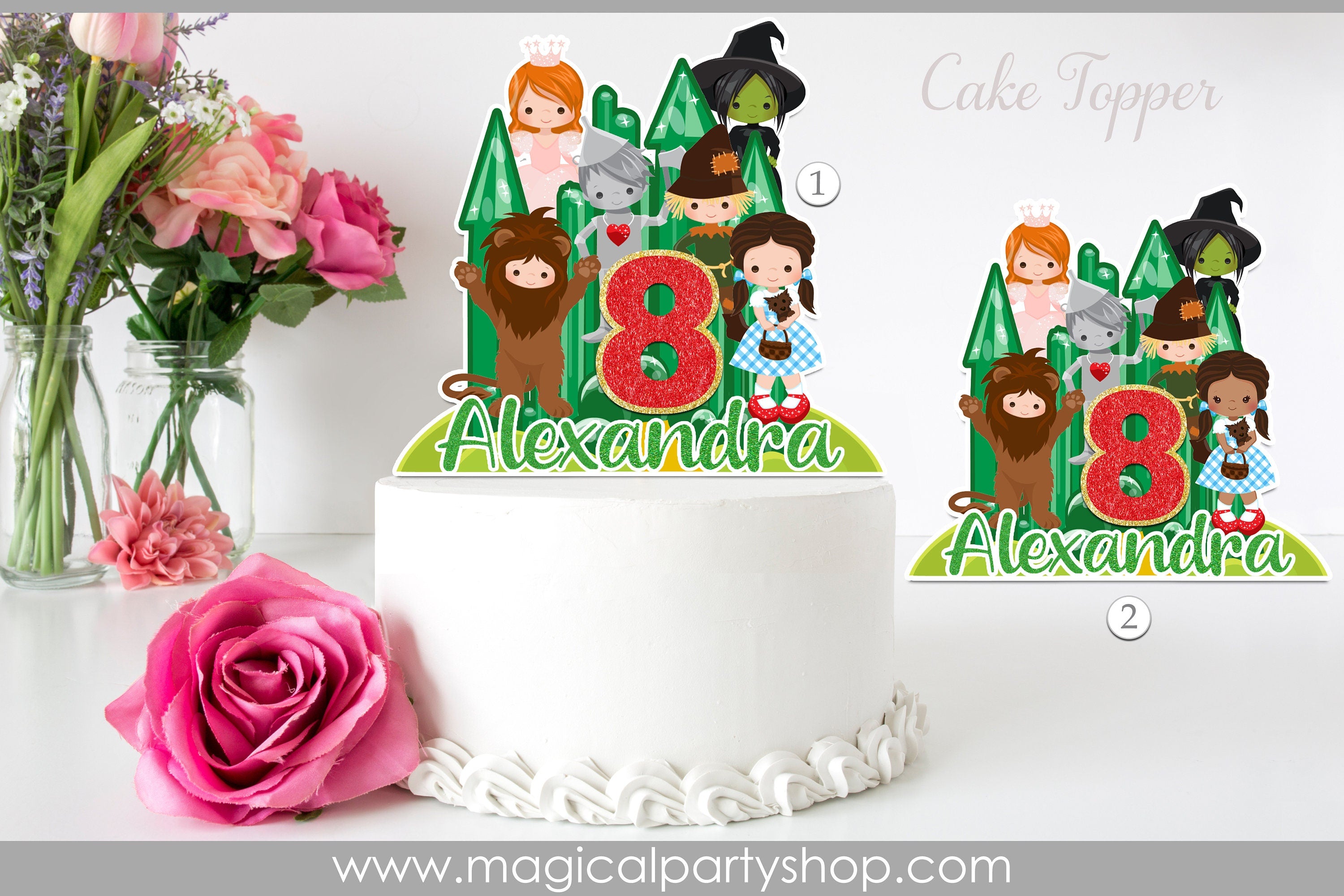 Wizard of Oz Cake topper | Wizard of Oz cake topper set | Wizard of Oz party | Wizard of Oz  party decor