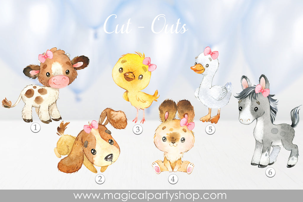 Farm Animals  Baby Shower Centerpiece | Farm Animals  Party Decor | Elephant Cupcake Toppers | Baby Shower | Its a Girl | Its a Boy