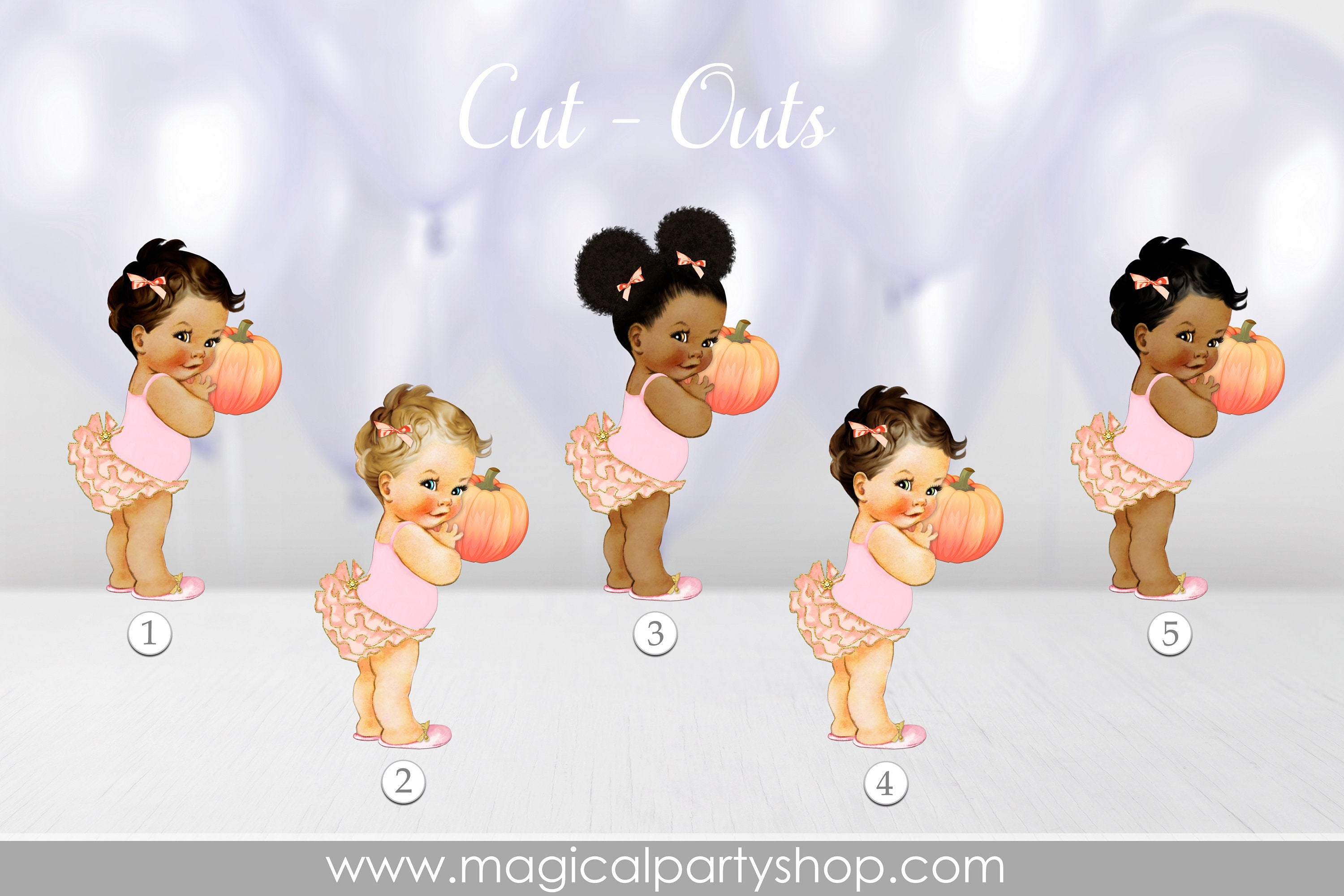 Pumpkin Baby Shower Centerpiece Princess | Fall Baby Shower | A little pumpkin | Baby Pumpkin Shower | Baby Girl African American