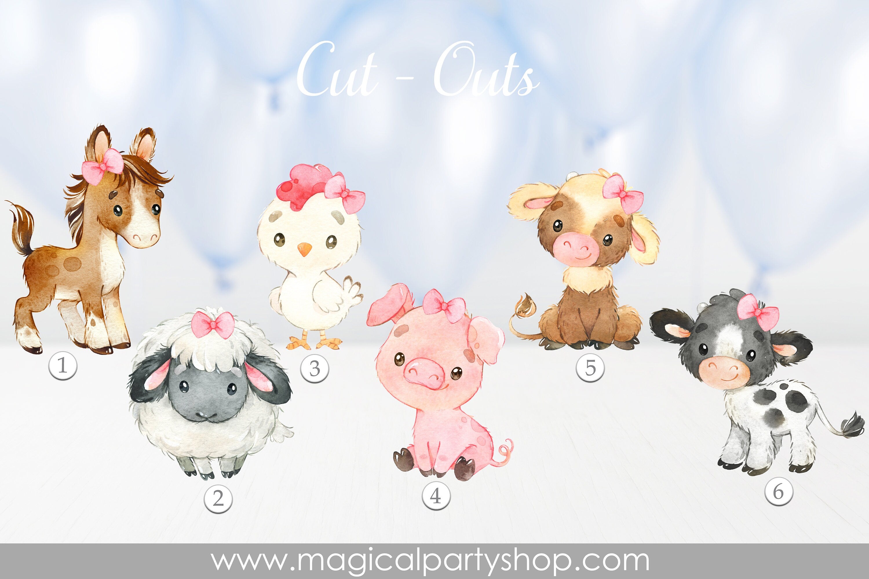 Farm Animals  Baby Shower Centerpiece | Farm Animals  Party Decor | Elephant Cupcake Toppers | Baby Shower | Its a Girl | Its a Boy