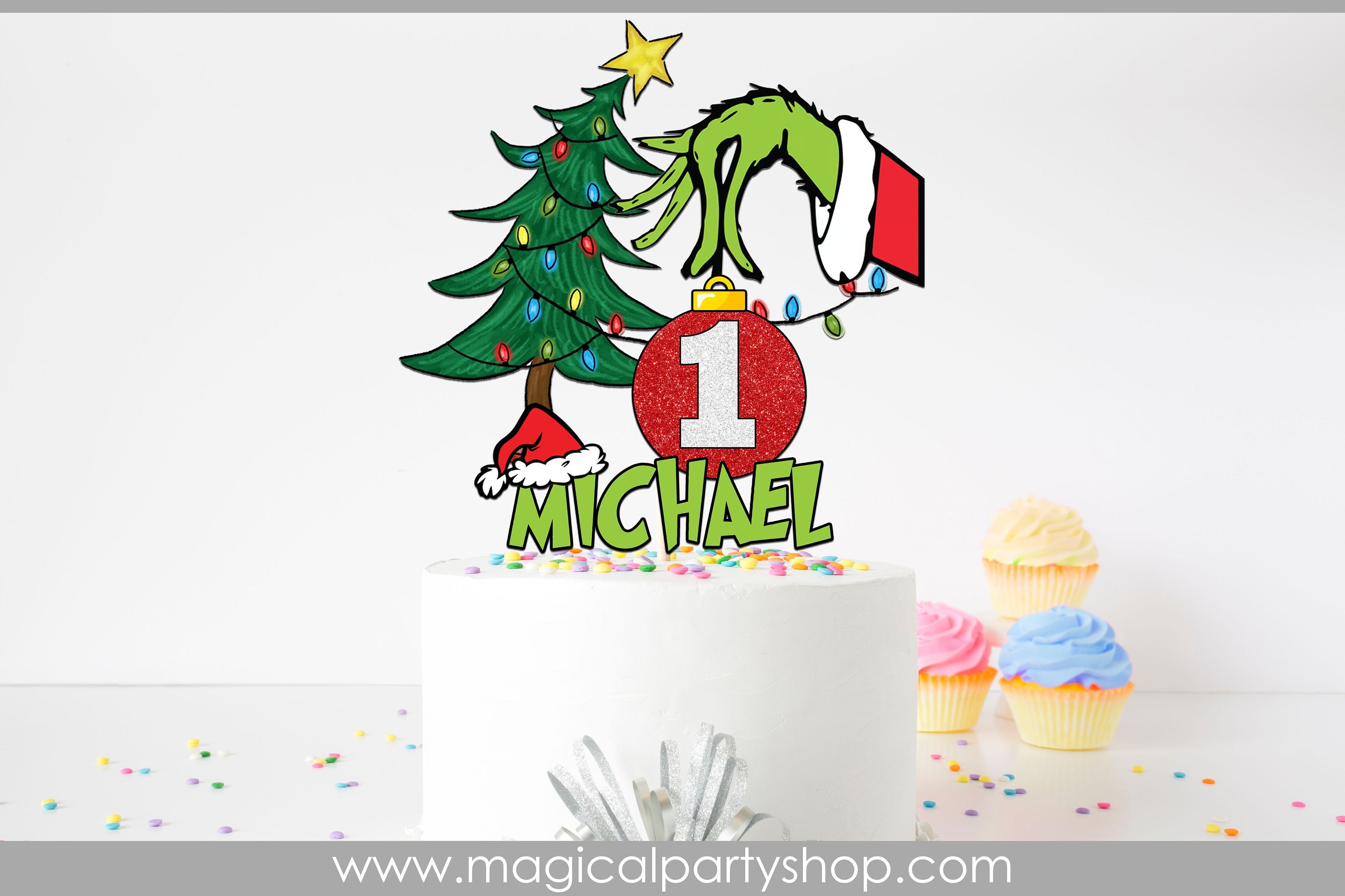 Christmas Cake Topper | Christmas Party | First Birthday | Christmas Party Decorations